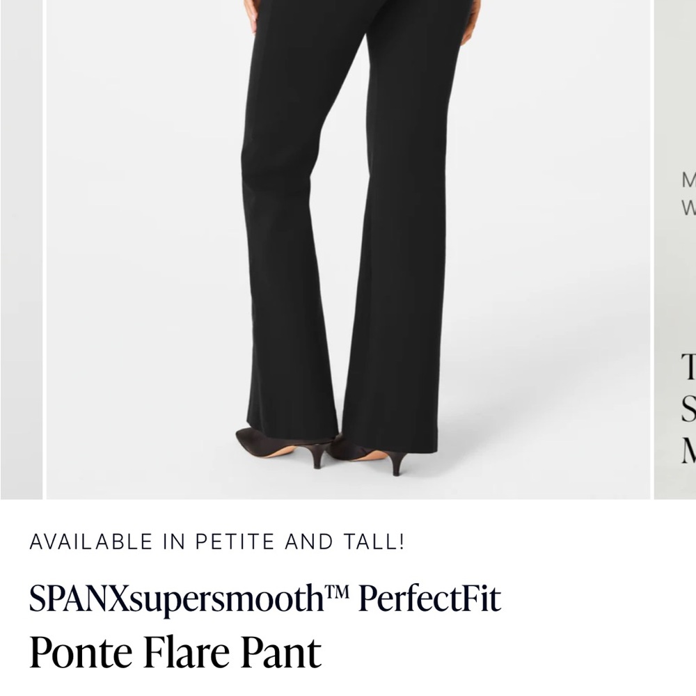 SPANX Navy Flare Boot Cut Pants/like new